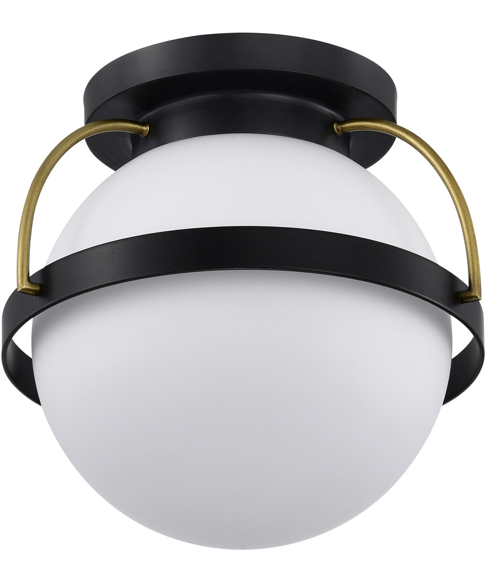 Lakeshore 1-Light Close-to-Ceiling Matte Black