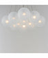 Burst 12-Light LED Pendant - Frost Satin Nickel