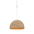1-Light Plug In Swag Pendant Natural Woven Wicker, 22"w