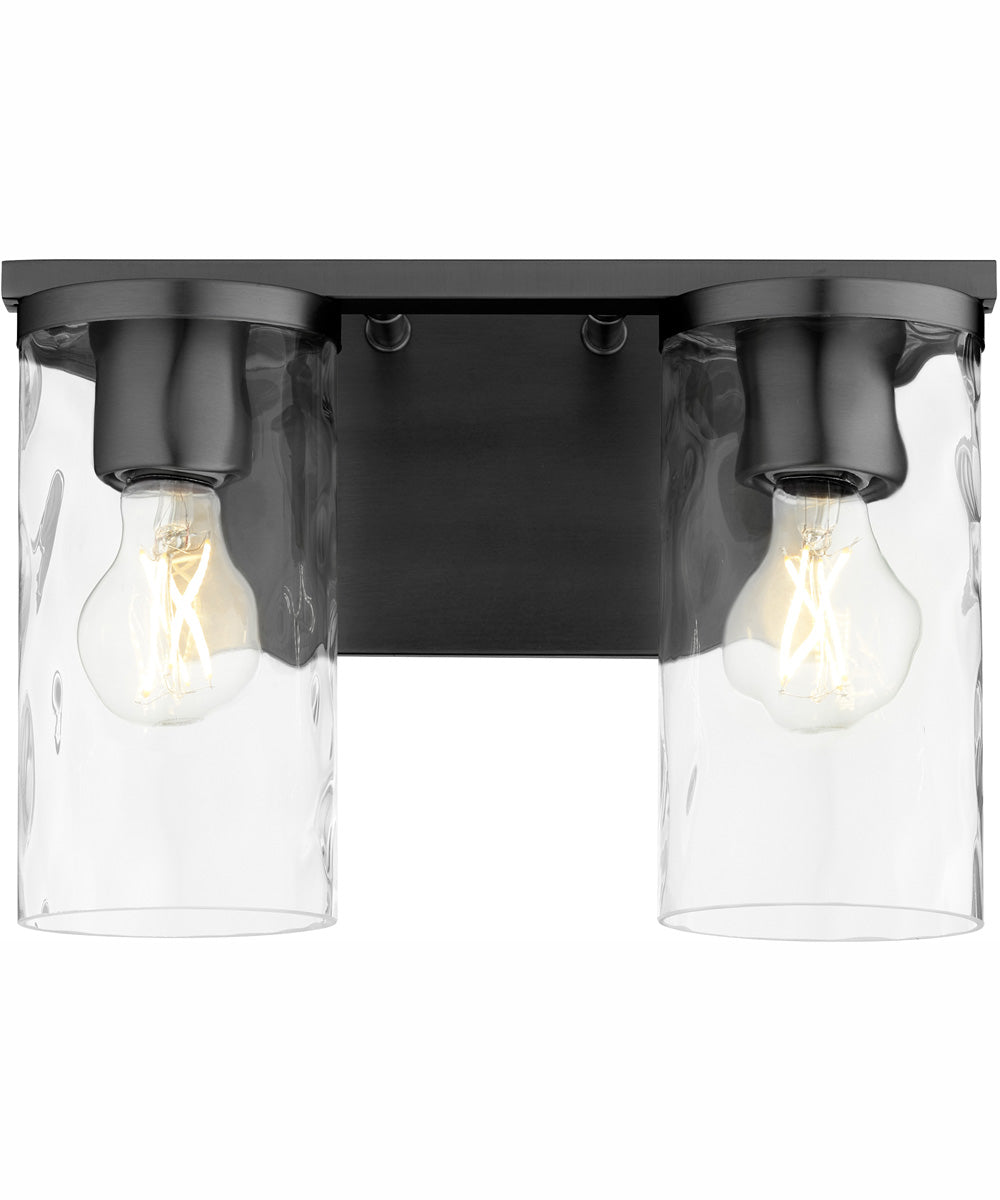 Steinway 2-light Bath Vanity Light Matte Black