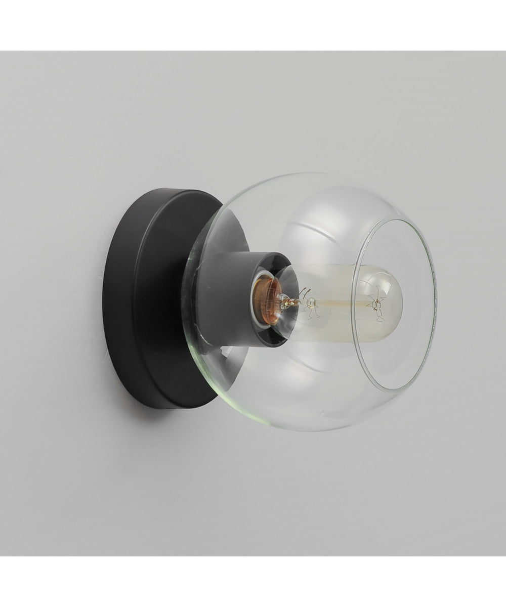 Knox 1-Light Flush Mount Black