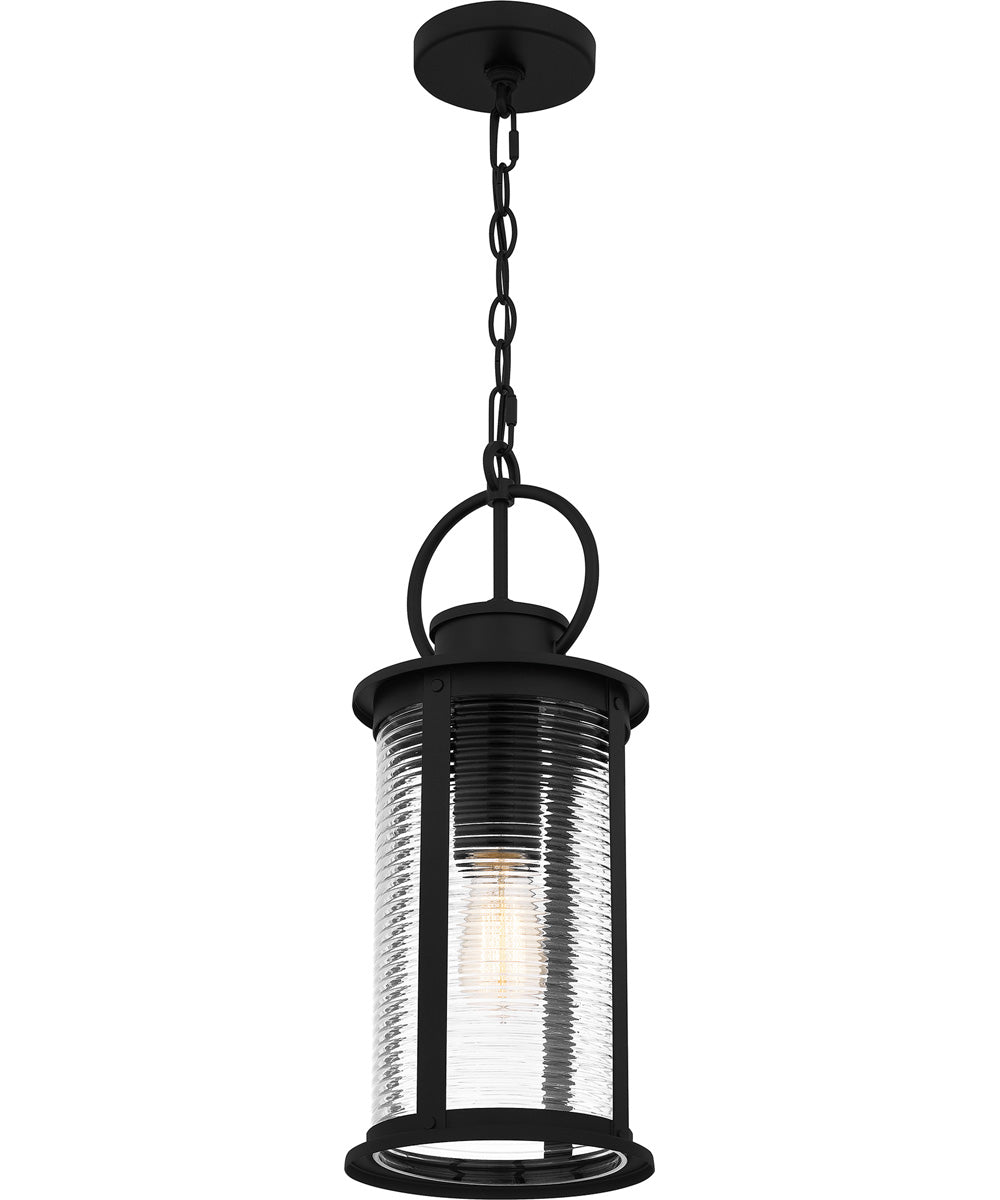 Tilmore Large 1-light Outdoor Pendant Light Matte Black