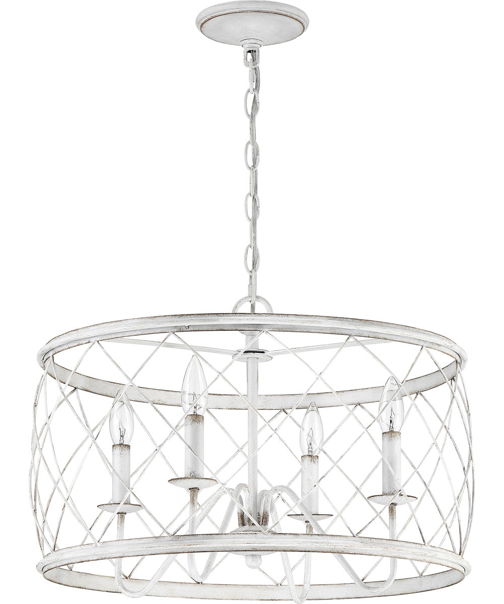 Dury 4-light Pendant Antique White