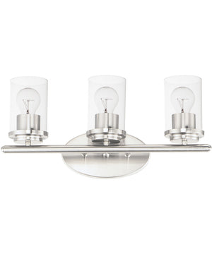Corona 3-Light Bath Vanity Satin Nickel
