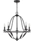 Bradbury 5-light Chandelier Grey Ash