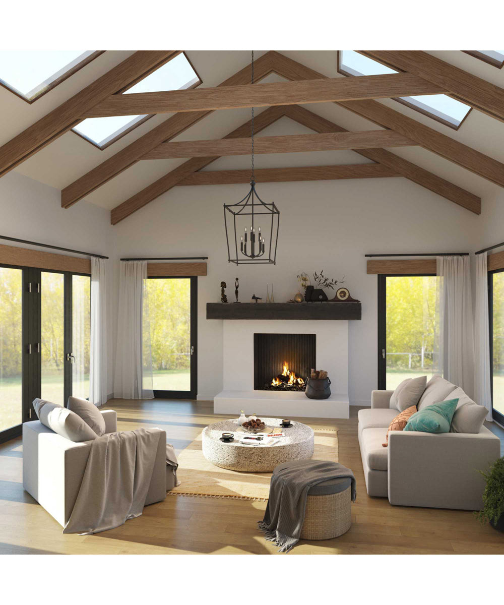 Parkhurst 8-Light New Traditional  Chandelier Foyer Light Matte Black