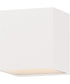 Blok 2-Light LED Outdoor Sconce White