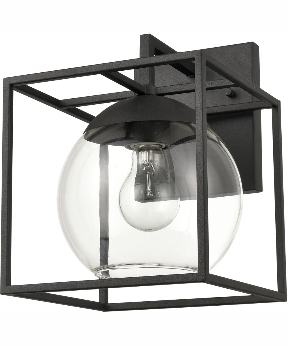 Cubed 11'' High 1-Light Outdoor Sconce - Charcoal