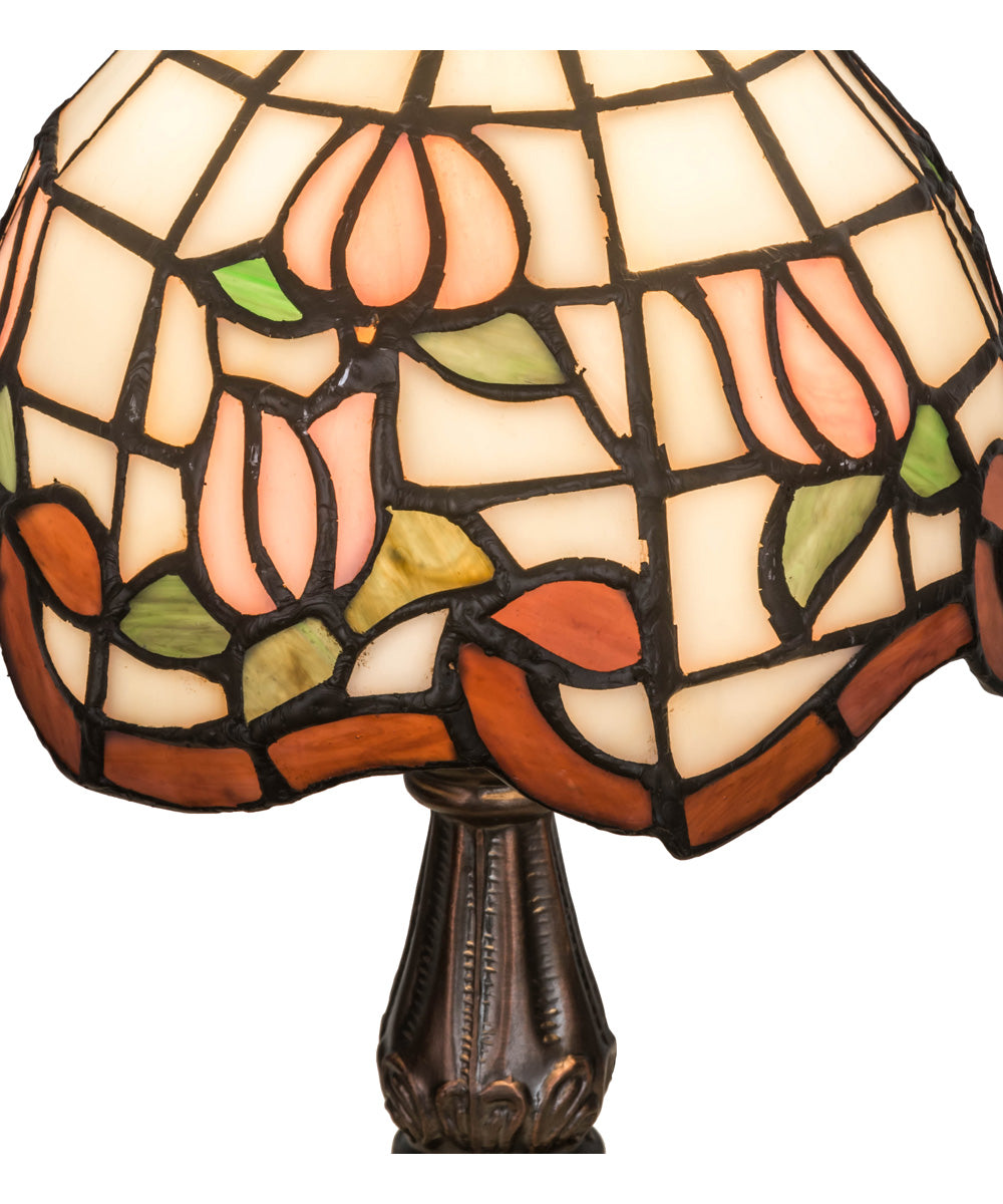 12"H Roseborder Mini-Lamp