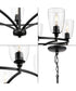 Parkhurst 5-Light New Traditional Clear Glass Chandelier Light Matte Black