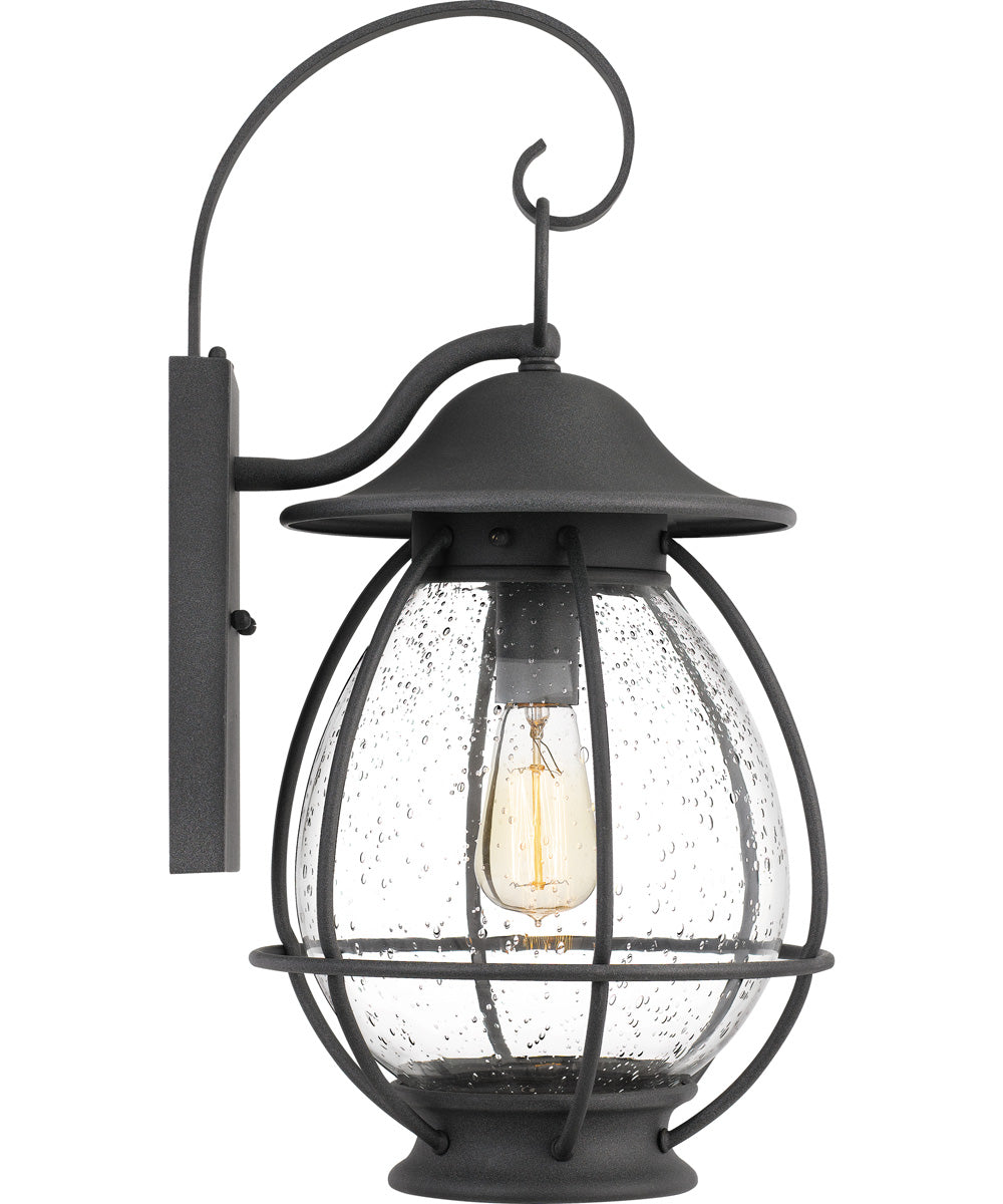 Boston Large 1-light Outdoor Wall Light Mottled Black