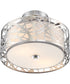 Abode Small 2-light Semi Flush Mount Polished Chrome