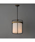 Ruffles 3-Light Pendant Black / Antique Brass