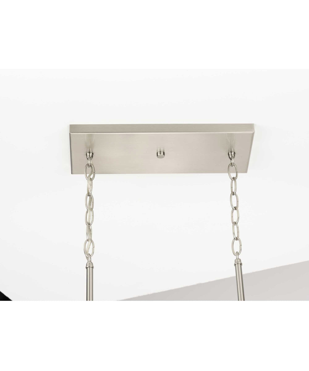 Mast 4-Light Linear Chandelier Brushed Nickel