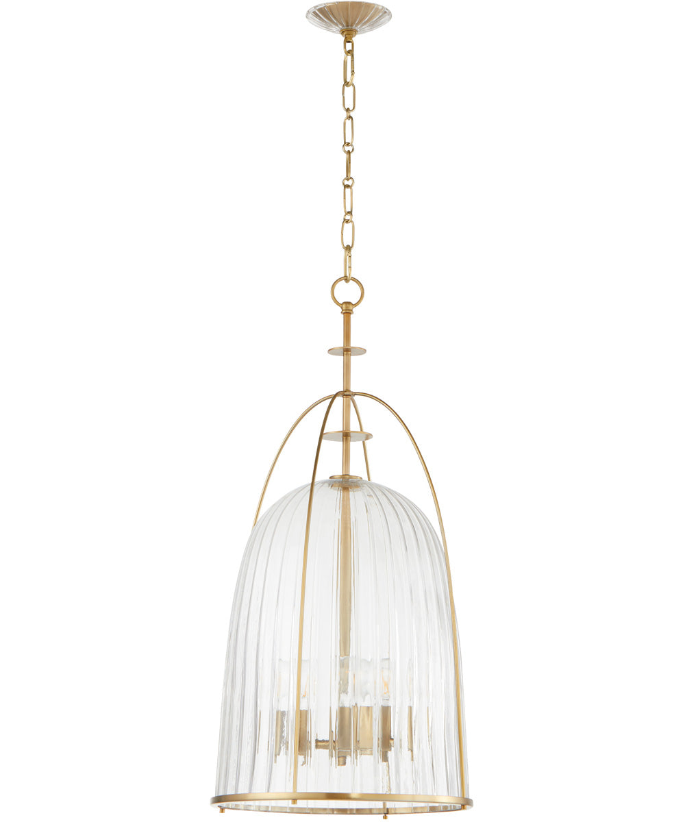 3-light Pendant Aged Brass
