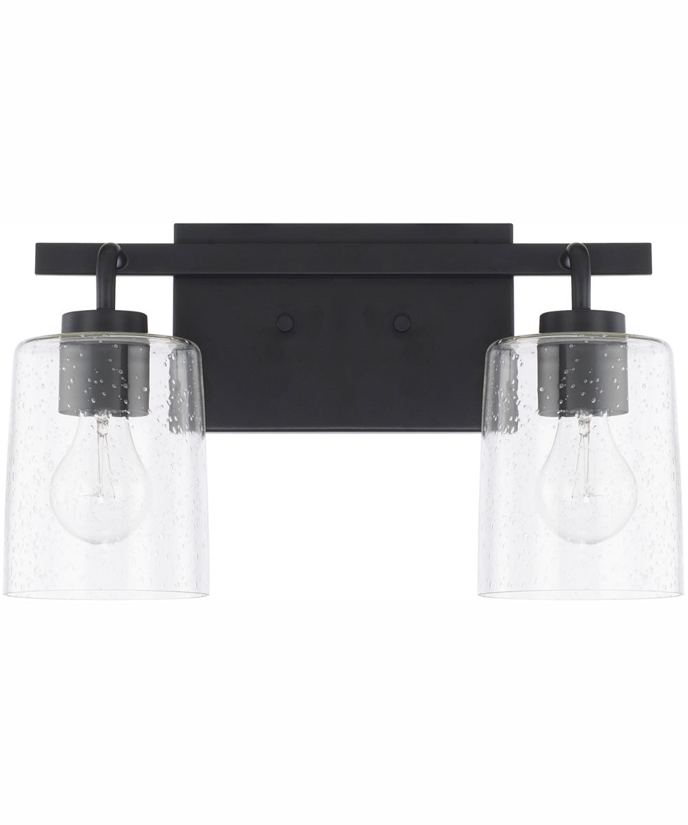 Greyson 2-Light Vanity Matte Black