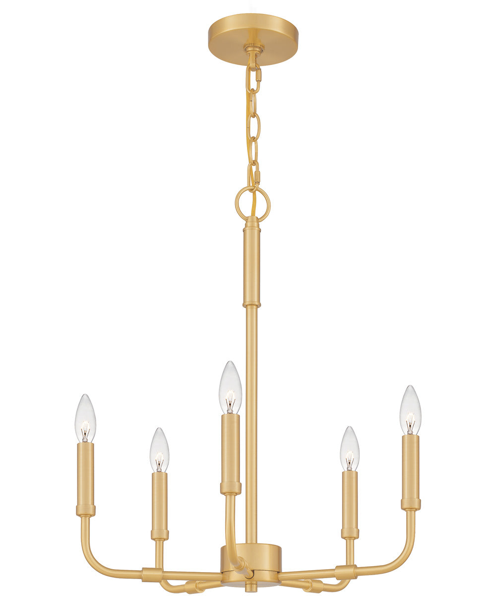 Abner 5-light Chandelier Aged Brass