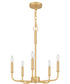 Abner 5-light Chandelier Aged Brass