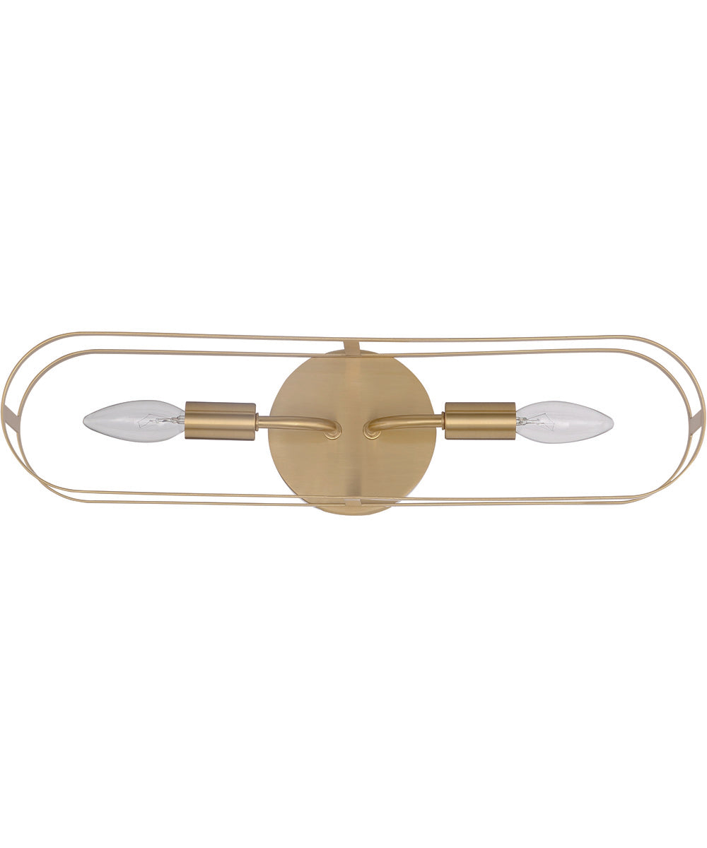 Mindful 2-Light Vanity Satin Brass