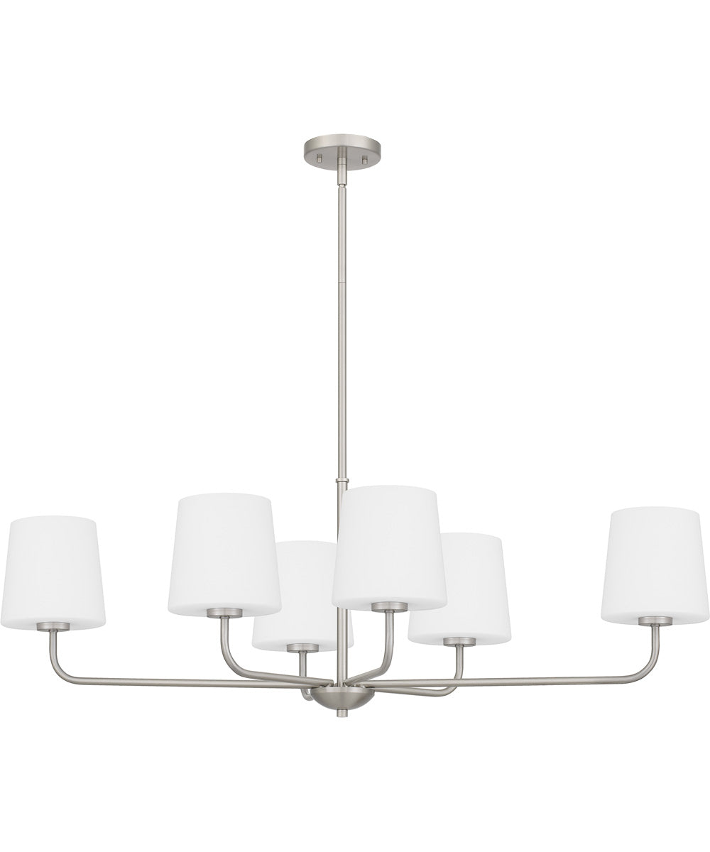 Gallagher Medium 6-light Island Light Brushed Nickel