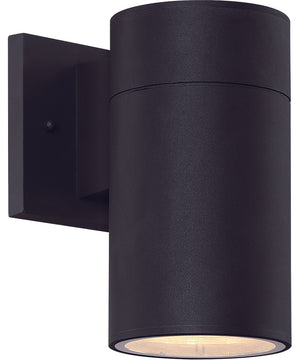 Pillar 1-Light LED Outdoor Wall Light Textured Matte Black