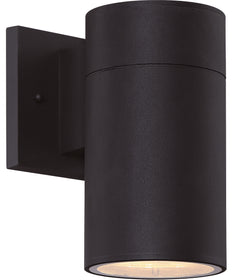 Pillar 1-Light LED Outdoor Wall Light Textured Matte Black