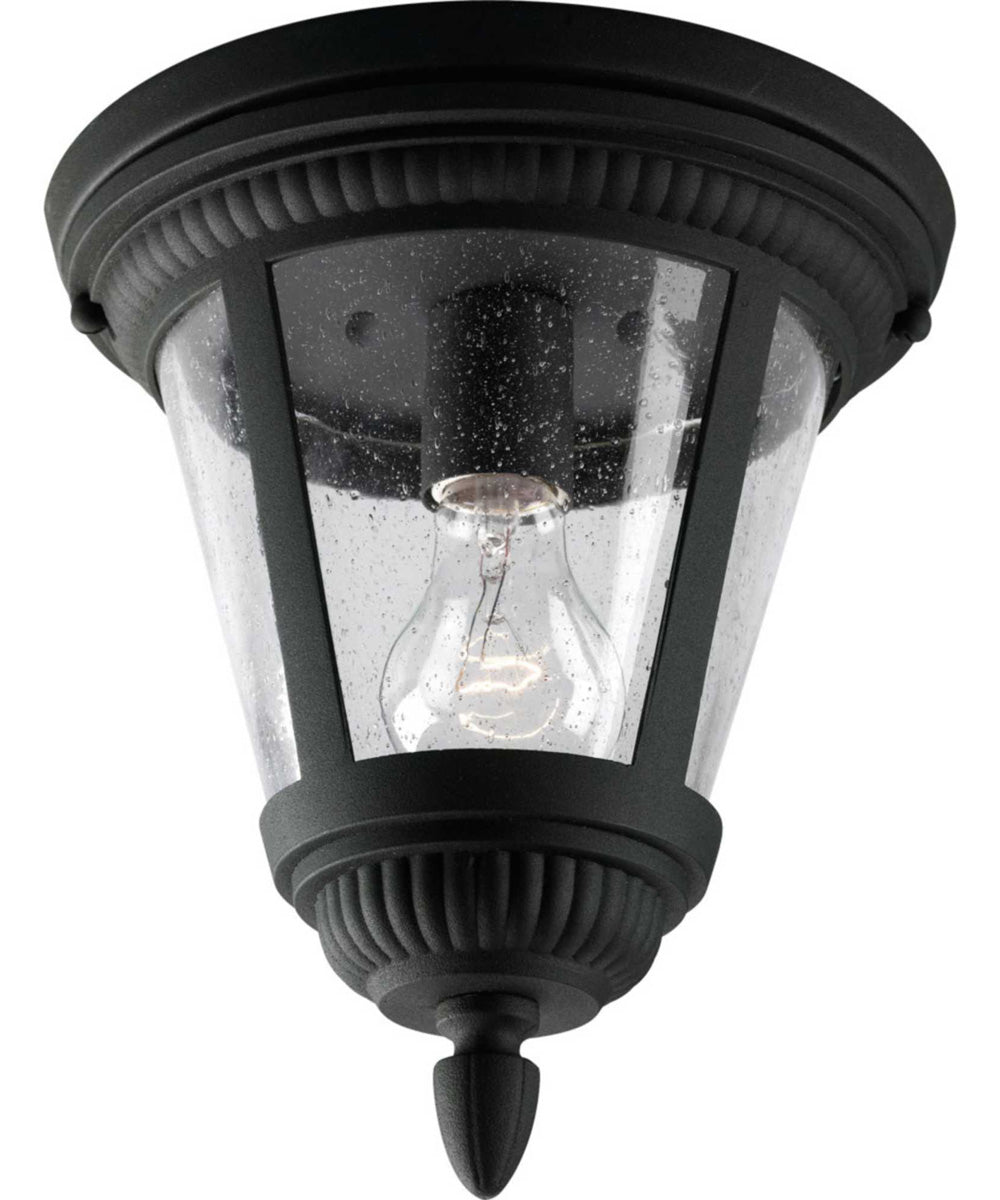 Westport 1-Light 9-1/8" Flush Mount Textured Black