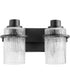 Lazo 2-light Bath Vanity Light Textured Black