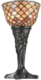 15"H Tiffany Fishscale Mini Lamp