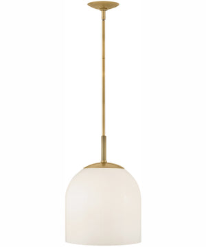 Willa 1-Light Medium Convertible Pendant in Heritage Brass