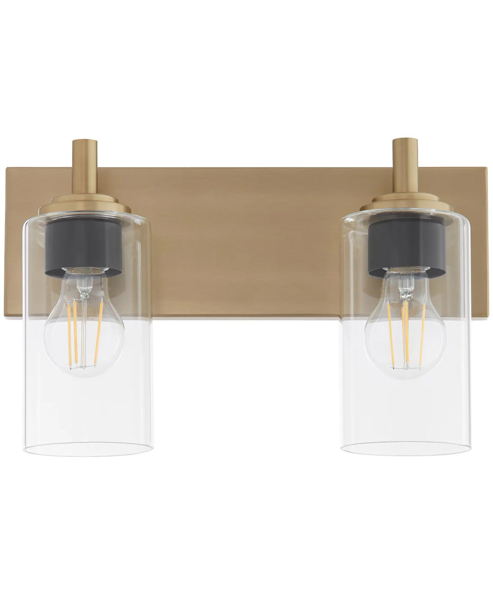 Fallstaff 2-light Bath Vanity Light Aged Brass