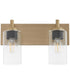 Fallstaff 2-light Bath Vanity Light Aged Brass