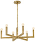 Ezra 6-Light Large Single Tier in Heritage Brass
