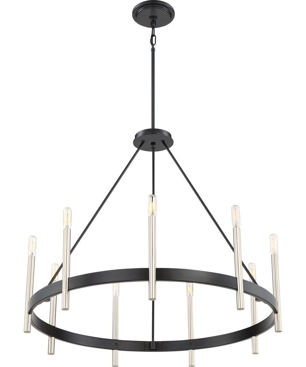 Anthem 9-light Chandelier Mystic Black