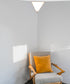 16"W Beacon Triangle Corner Light Plug-In Cord White by Home Concept