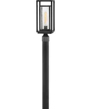 1-Light Medium LED Post Top or Pier Mount Lantern in Black