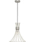 Lorin 1-Light Mid-Century Modern Metal Pendant Light Burnished Nickel