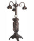 23" High Tiffany Honey Locust 3 Light Table Lamp