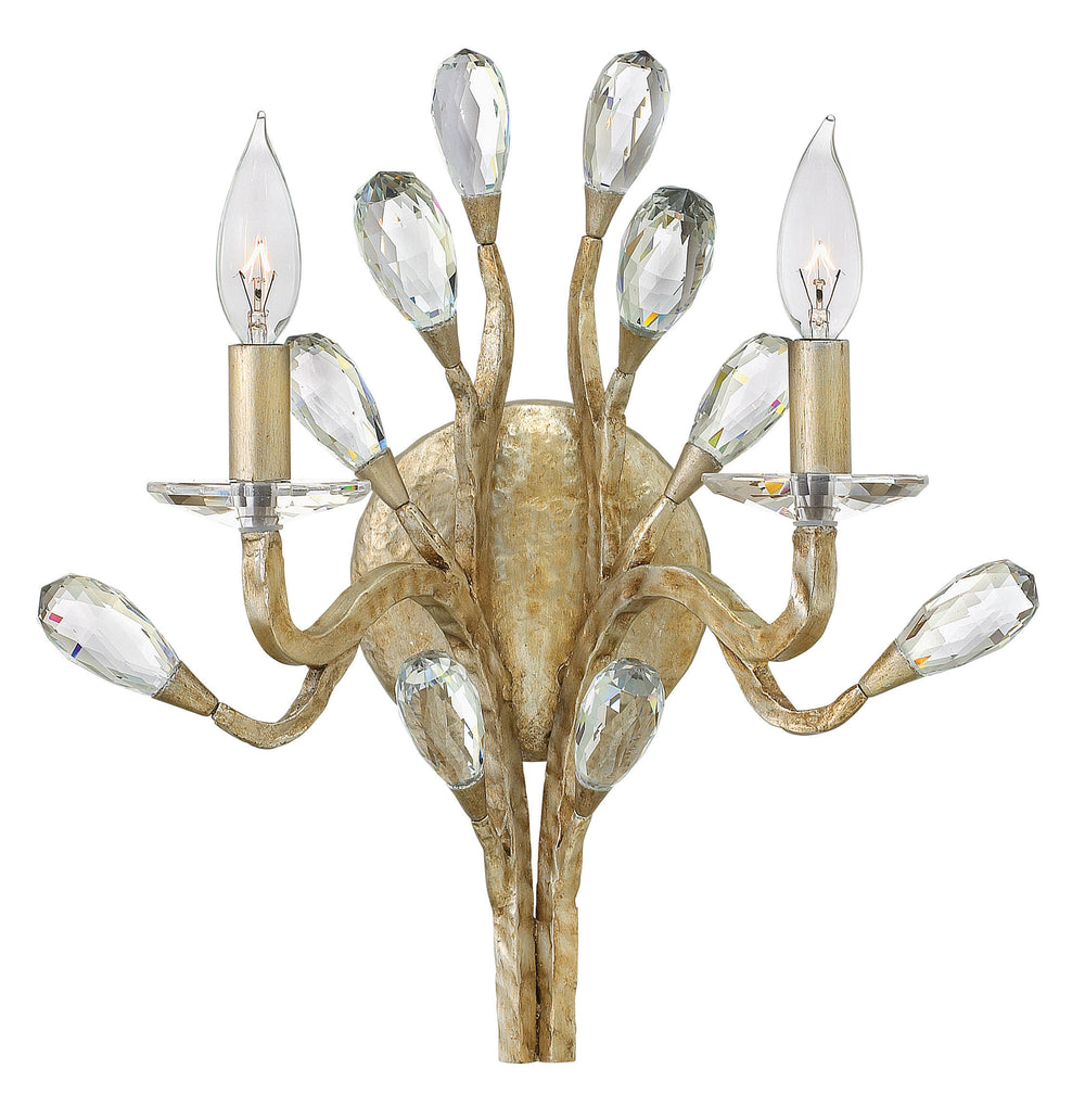 14"W Eve 2-Light Two Light Sconce in Champagne Gold