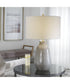 Monacan Gray Textured Table Lamp
