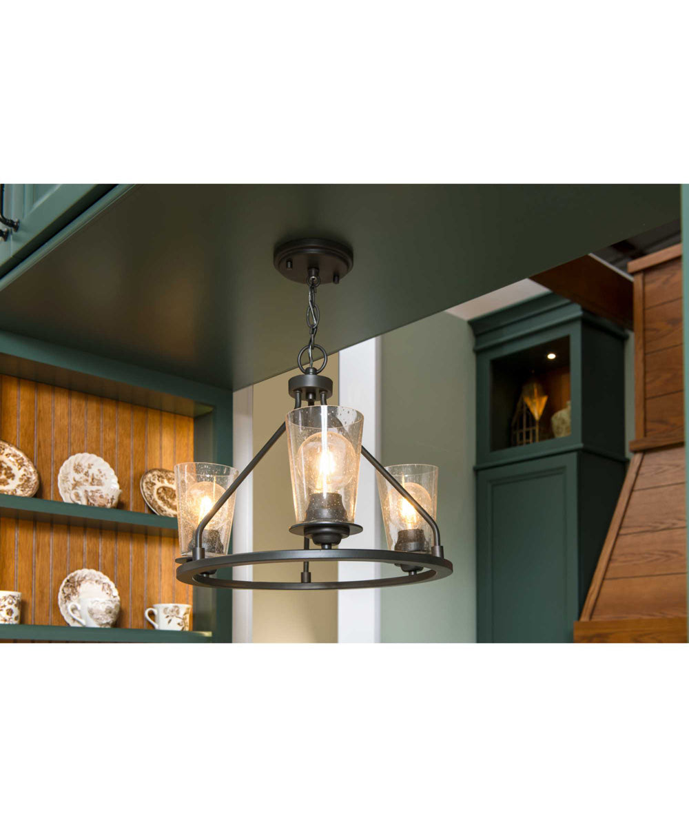 Debut 3-Light Semi-Flush Convertible Graphite