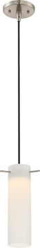 3"W Pulse 1-Light Pendant Brushed Nickel