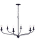 Dolan 6-Light Chandelier Matte Black