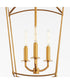 Mantle 3-light Entry Foyer Hall Chandelier Gold Leaf