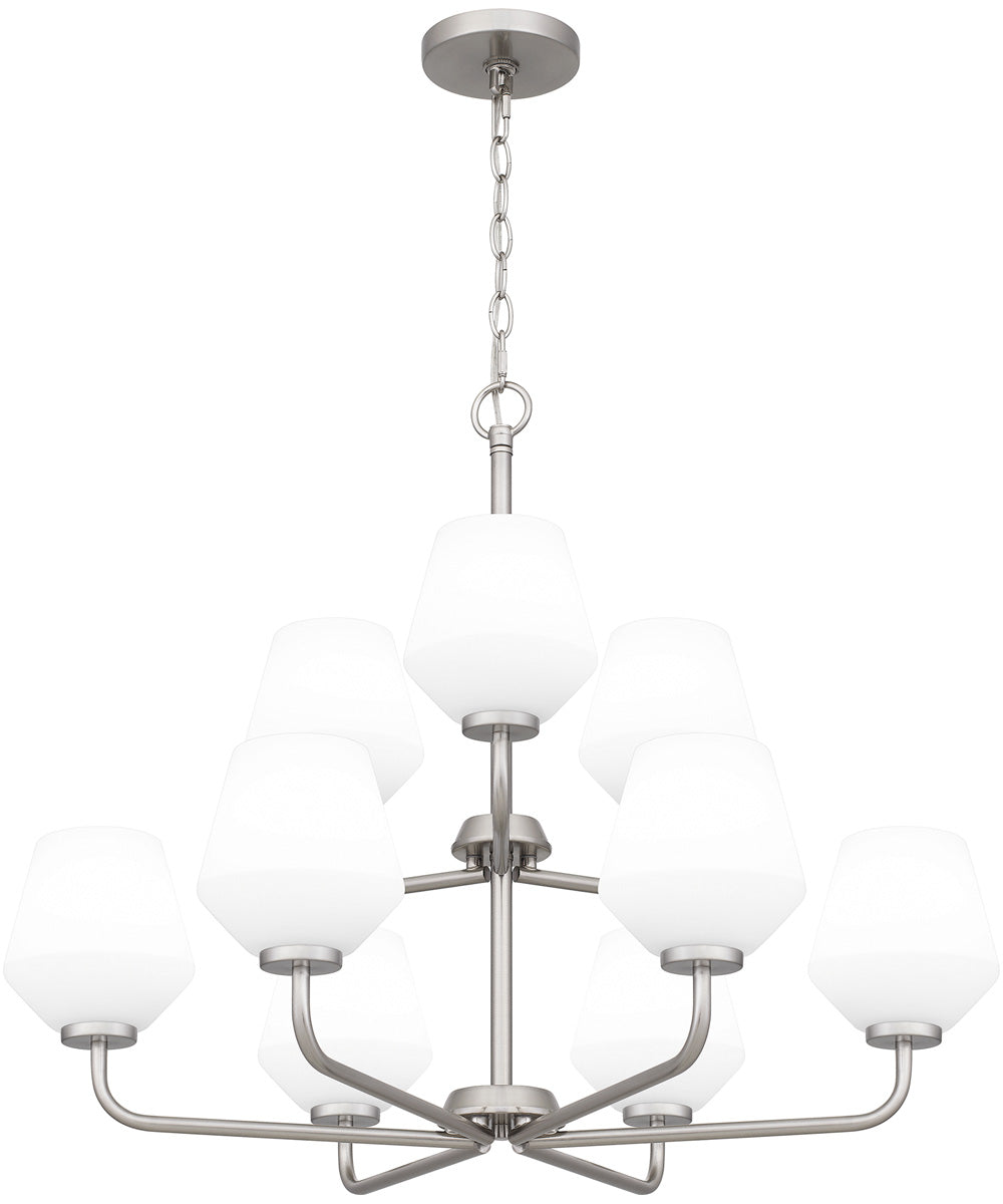 Nielson 9-light Chandelier Brushed Nickel