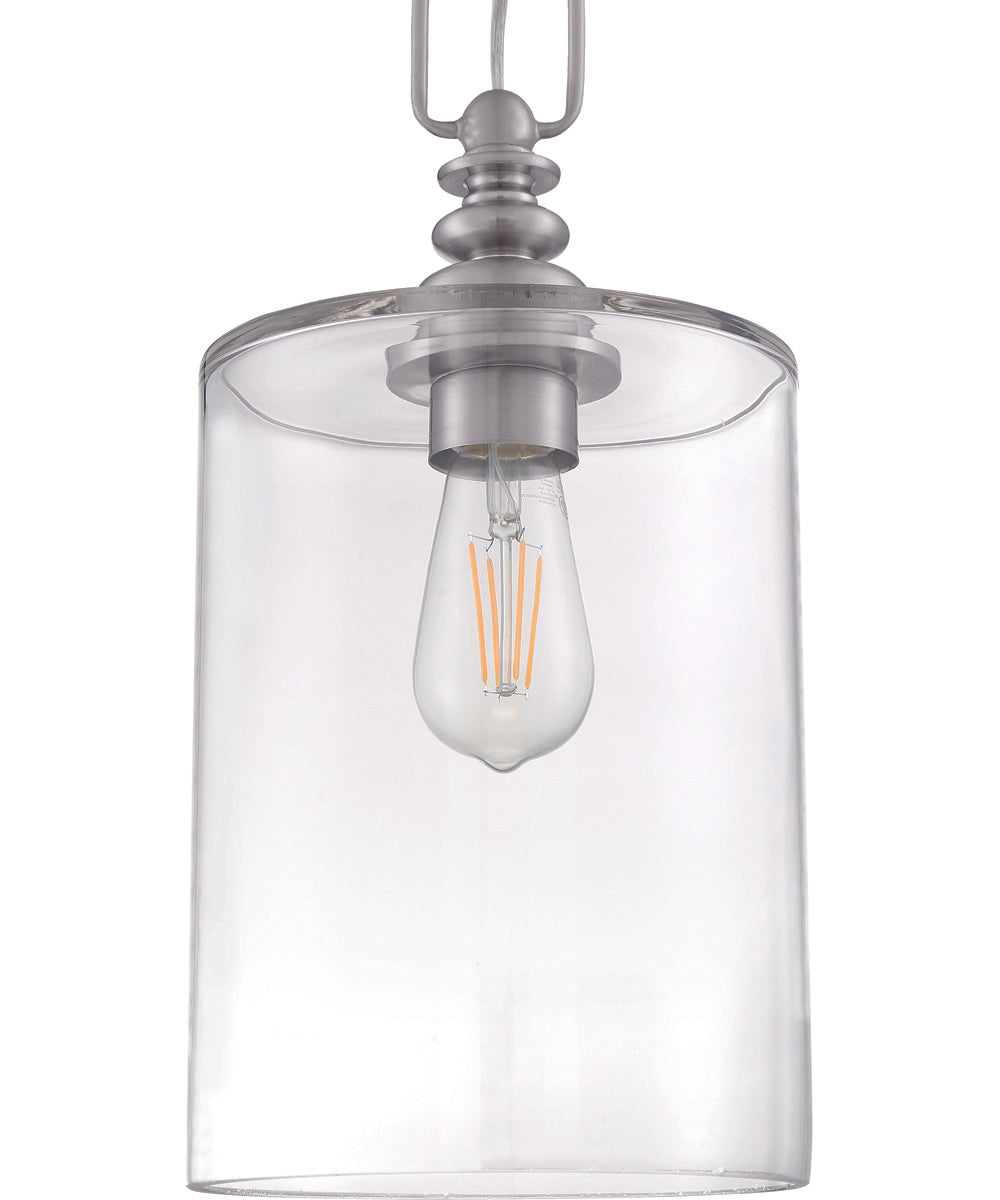 Dardyn 1-Light Mini Pendant Brushed Polished Nickel