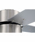 52" Terie 1-Light Ceiling Fan Brushed Polished Nickel
