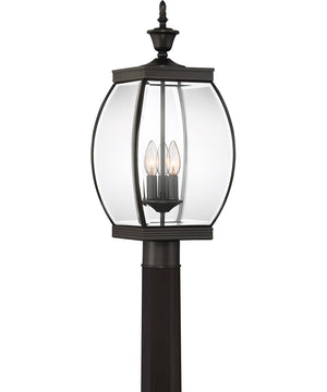 Oasis Large 3-light Outdoor Post Light Medici Bronze