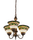 20"W Tiffany Roman 3 Light Chandelier