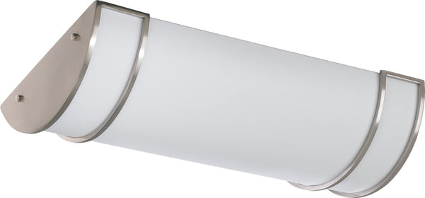 3-light LED Ceiling Flush Mount Satin Nickel